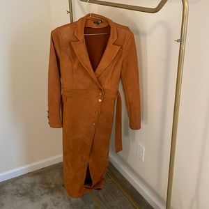 Fashion Nova button down long jacket size Large